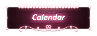 Calendar Panel from Neon Valentine Panels Theme.